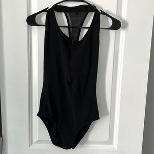 Mariia All Black Halter Leotard
